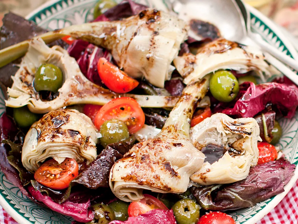 WARM ARTICHOKE SALAD