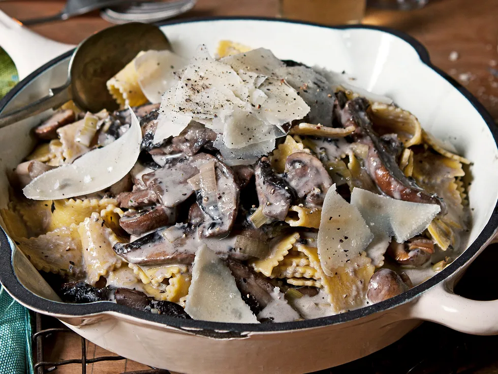 White Wine and Mushroom Ragout with Sagnarelli