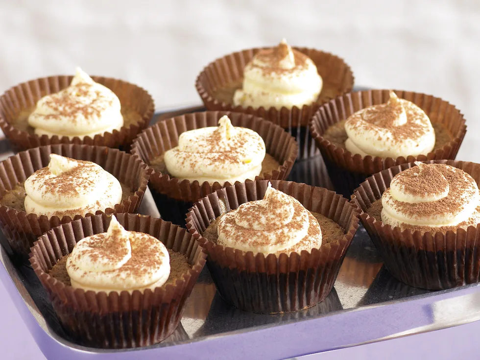 Cappuccino Cupcakes, White Chocolate Frosting
