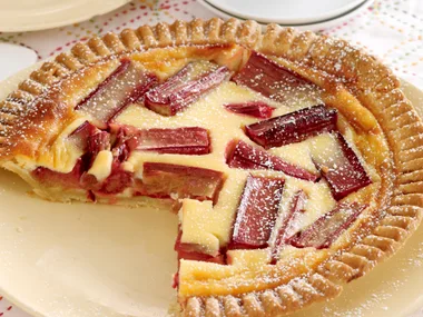 Rhubarb Custard Tart