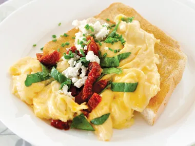 Scrambled Eggs with Fetta