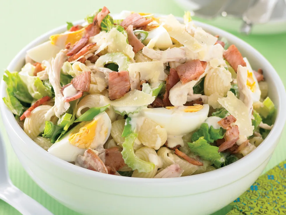 Creamy Bacon and Egg Pasta Salad