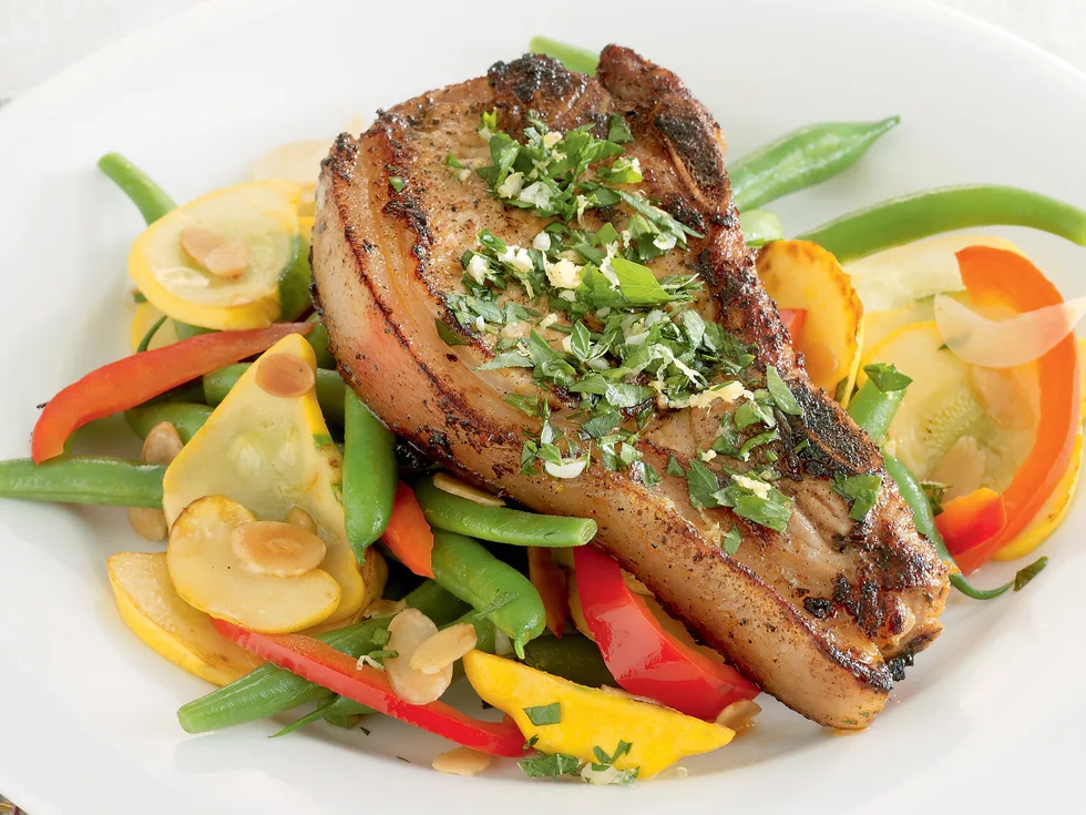 Pork with Almond Vegetables