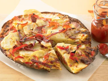 Potato and Salami Tortilla