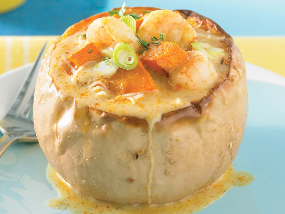Pumpkin and Prawn Laksa