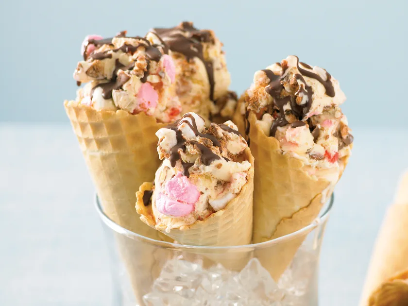Rocky road ice-cream