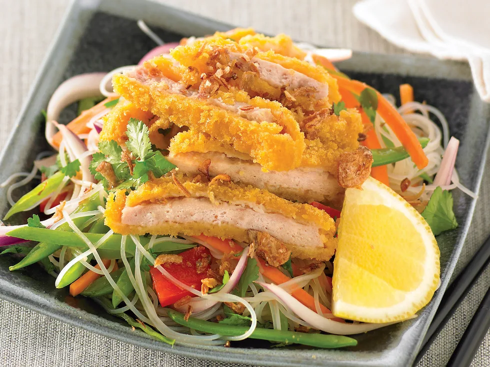 Crispy Chicken Noodle Salad