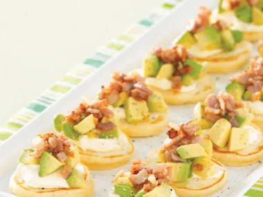 Snacks Avocado - Have An Avo - Blini with Bacon and Cream