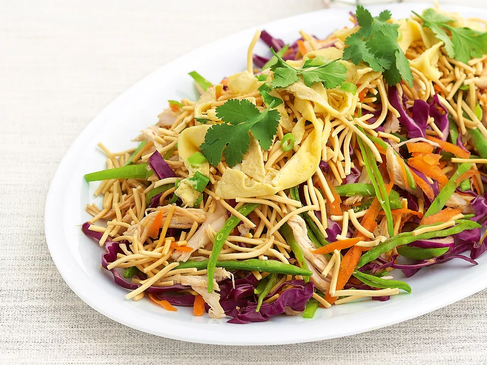 Chicken, Omelet and Noodle Salad