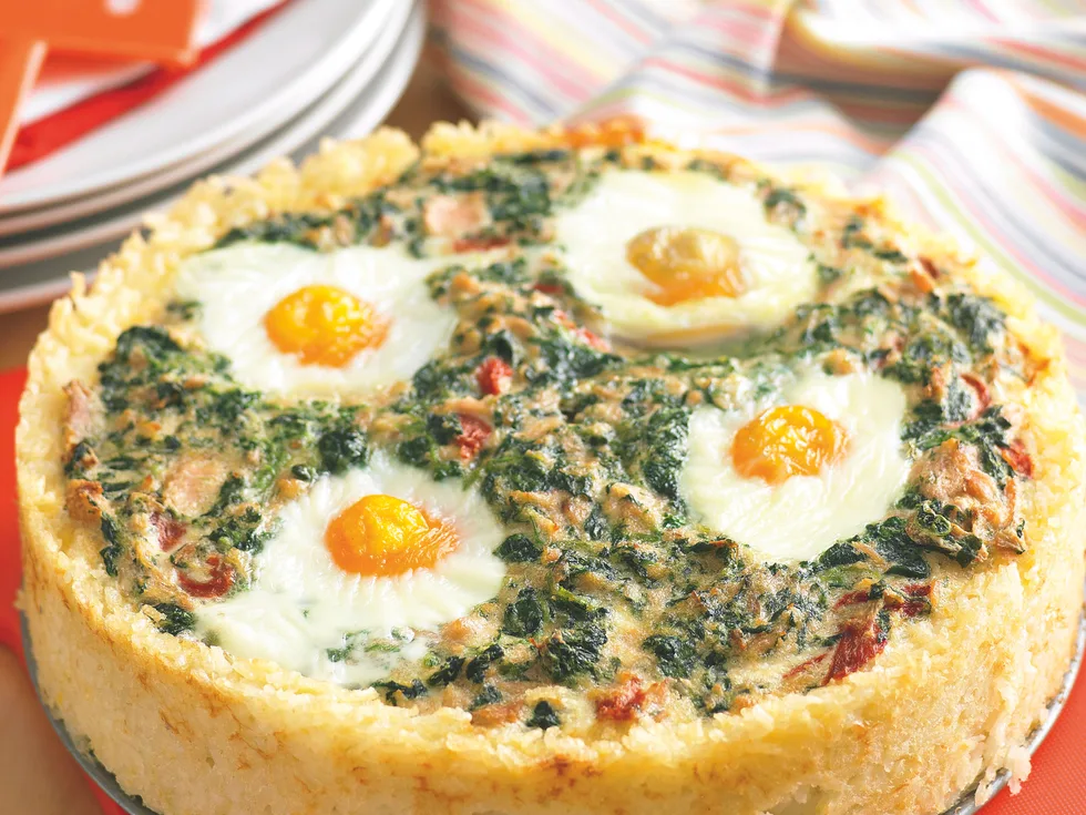 Tuna Pie with Rice Crust