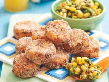 Lentil Patties with Corn Salsa