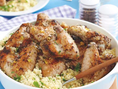 Garlic Chicken with Lemon Couscous