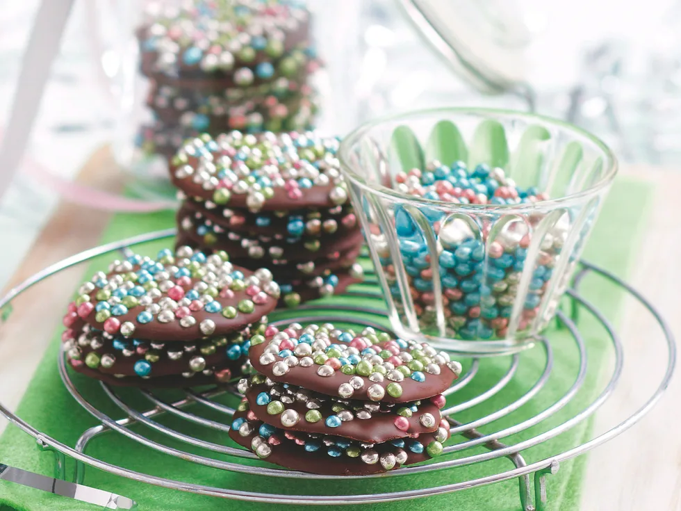 Sparkly Choc Buttons