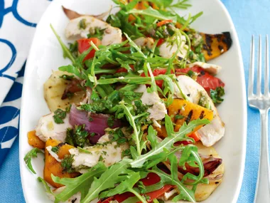 Grilled Chicken Salad with Salsa Verde