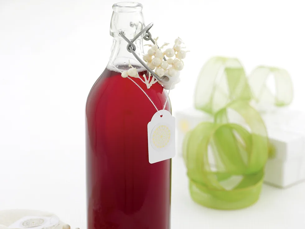 Cranberry, Strawberry and Vanilla Syrup