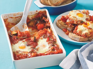 Baked Eggs with Ratatouille