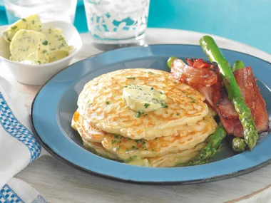 Savoury Pancakes with Bacon and Asparagus