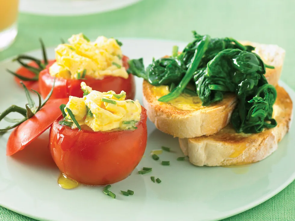 Scrambled Egg Tomatoes