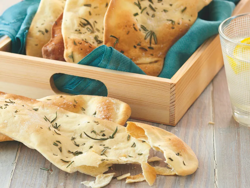 Rosemary and salt crispbread