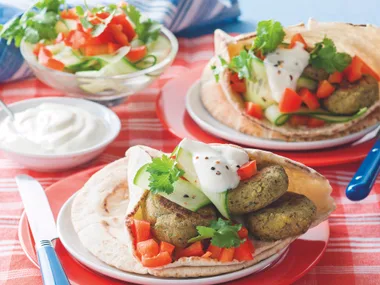Grilled Falafel Wraps