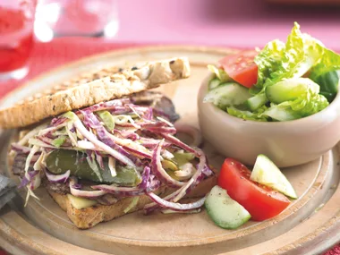 Beef and Winter Coleslaw Sandwiches