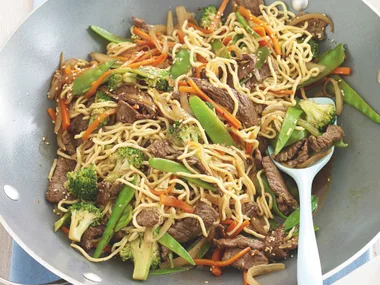 Beef, Broccoli and Snow Pea Stir-fry