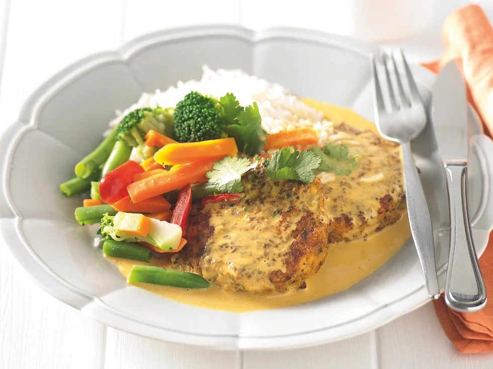 Indian Rissoles and Rice