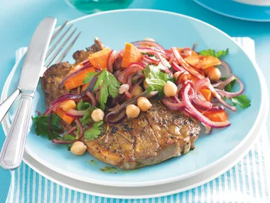 Moroccan Lamb with Warm Carrot Salad