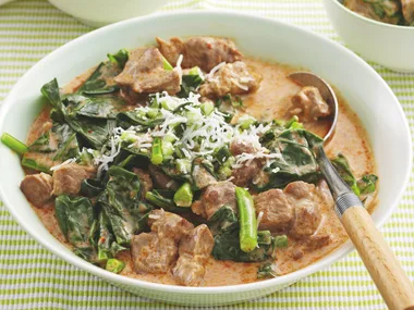 Pork Curry with Cucumber Salsa