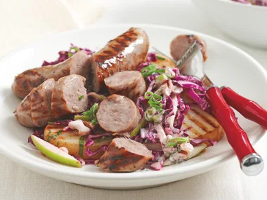 Pork with Apple and Walnut Salad