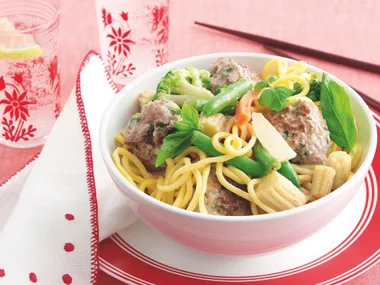 Pork, Basil and Coconut Meatballs