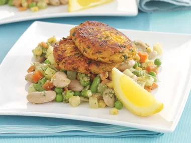 Pumpkin Hash Browns with Pesto Vegies