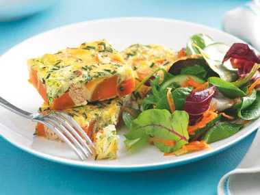 Salmon and Vegie Frittata