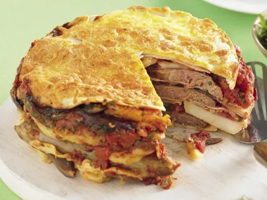 Sausage and Potato Tortilla Bake