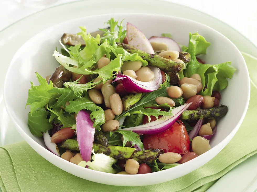 Spiced Asparagus and Bean Salad