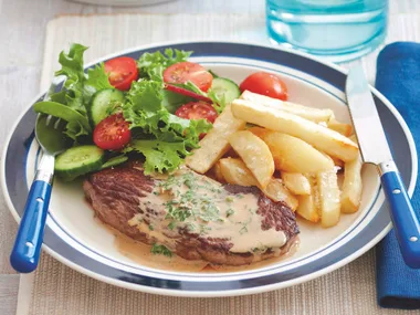 Steak Diane with Chips
