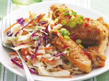 Sweet Chilli Chicken with Coleslaw