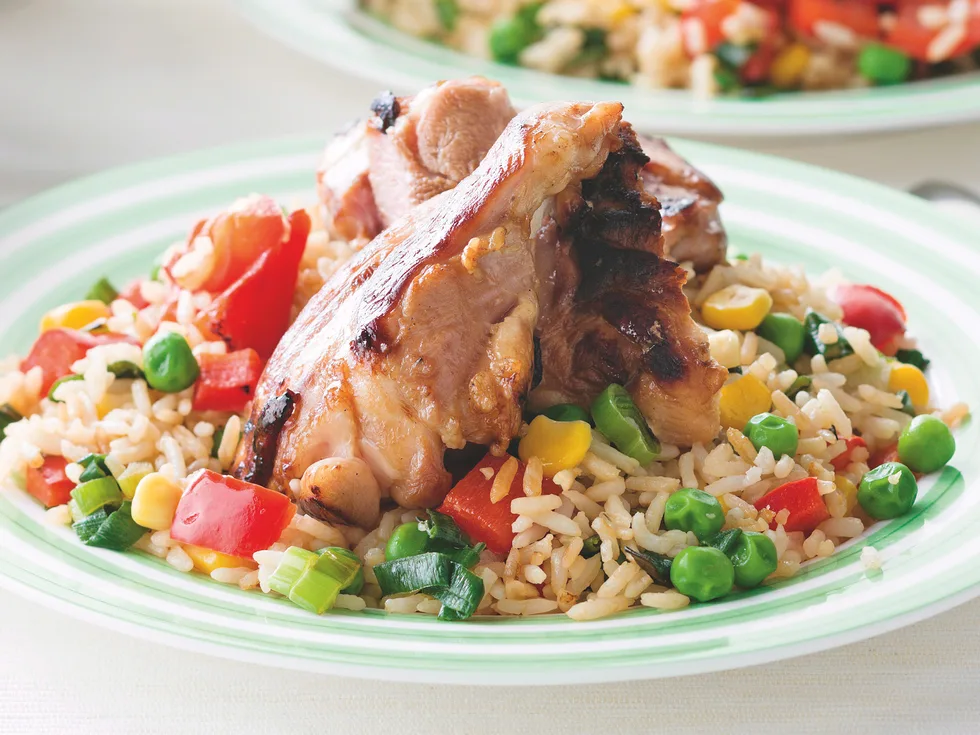 Teriyaki Chicken with Fried Rice