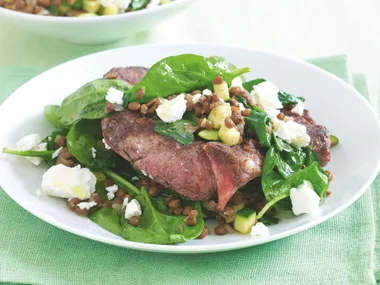 Indian Spiced Lamb Chops with Lentils