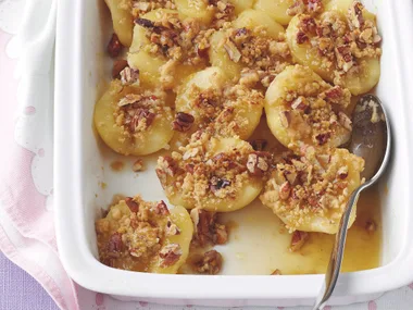Caramel Pear with Pecan Crumble