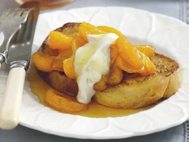 French Toast with Mandarine Toffee Syrup