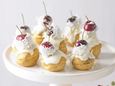 Cherry Profiteroles