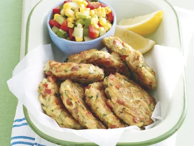 Chorizo and Zucchini Fritters
