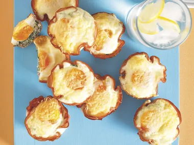 Spinach and Ham Egg Cups