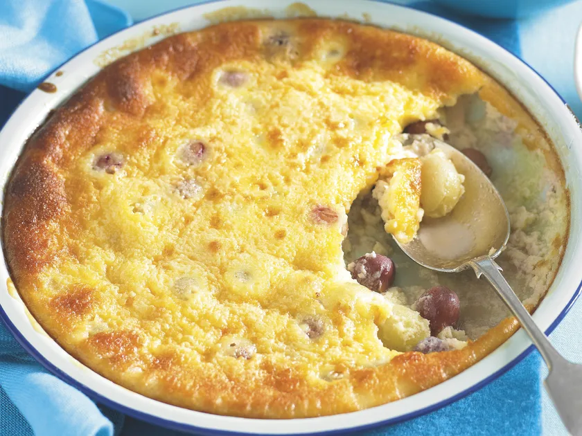 Grape clafoutis