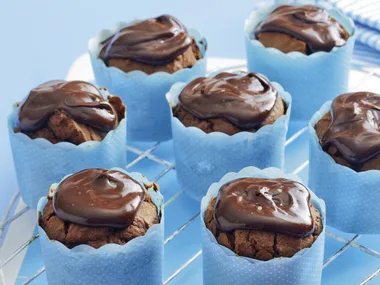 Chocolate Mud Muffins with Ganache