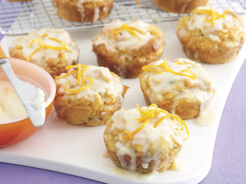 Gluten-free iced muffins