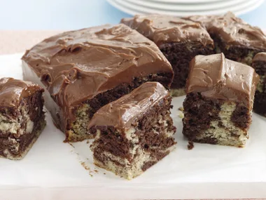 Banana and Chocolate Marble Cake