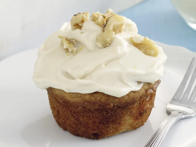 Banana Muffins with Maple Icing