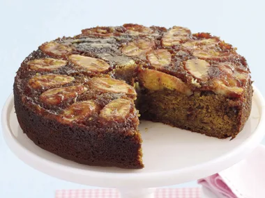 Banana Rum and Raisin Upside Down Cake